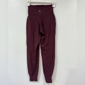 lululemon athletica Burgundy Track Pants